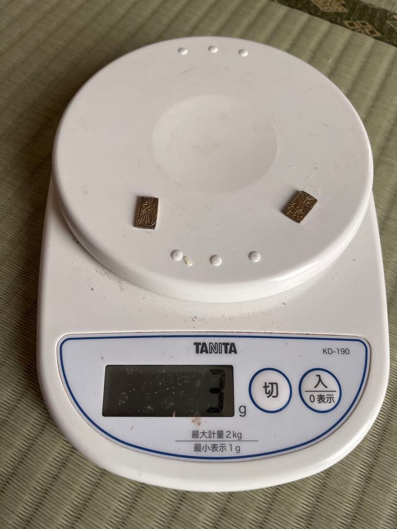 古銭 天保二朱金 2枚