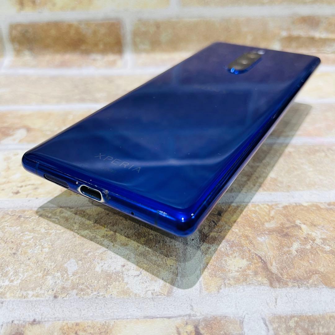 SIMフリー Xperia 1 64GB パープル 電池良好