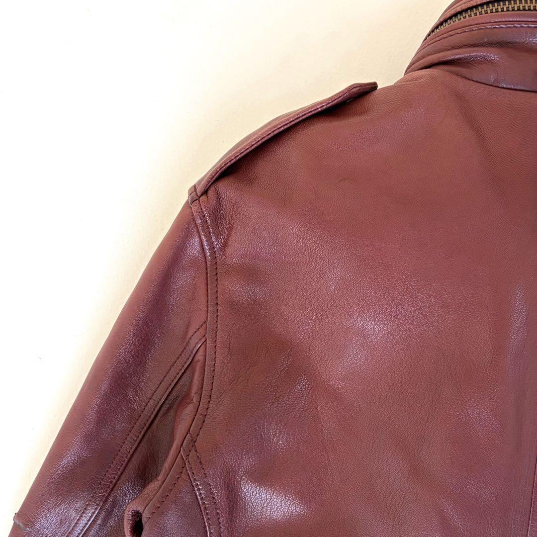 AVIREX アヴィレックス ラム レザー ジャケット Ｍ65 ミリタリー L