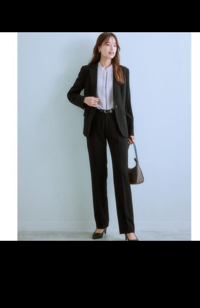 ♡ありあ♡ ストレッチビジネススーツ上下（ネイビー・ブラック）