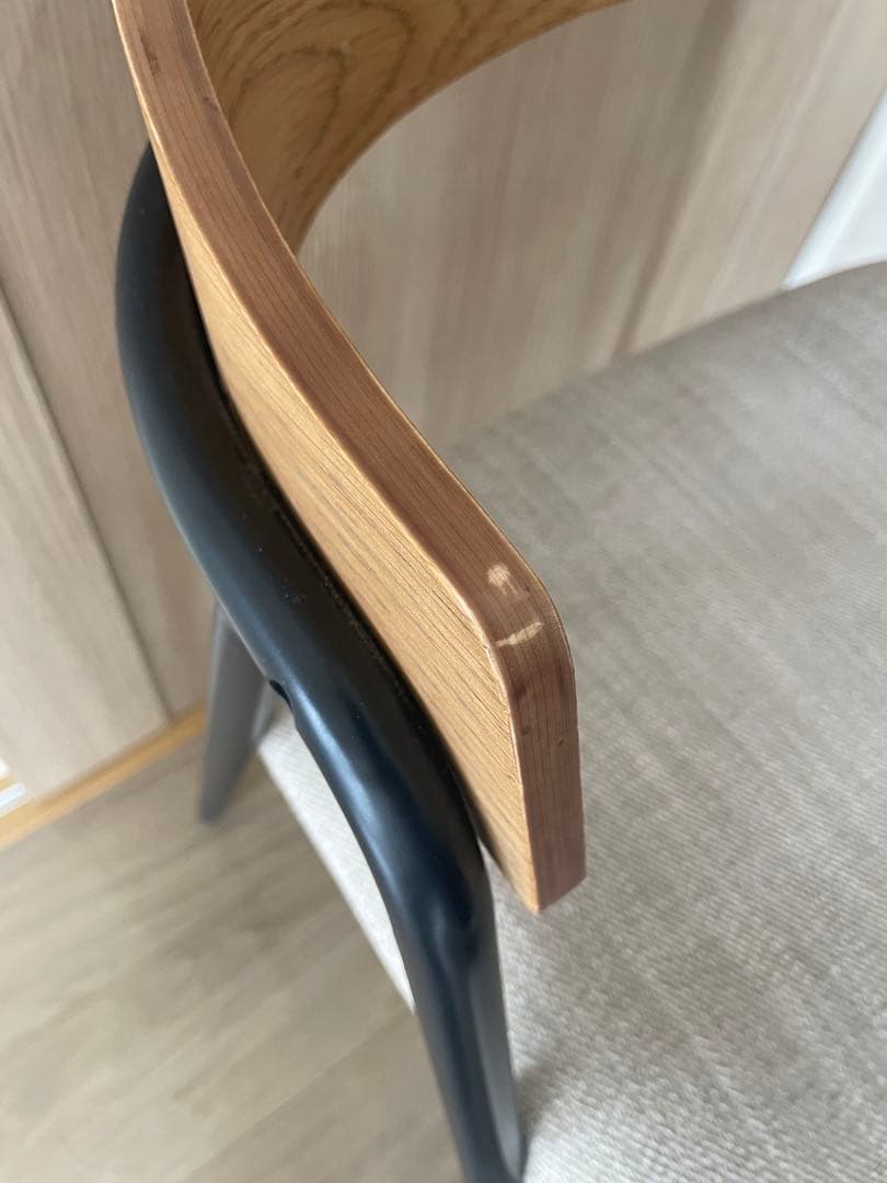 Unico elemt チェア　アイアン　ナチュラル