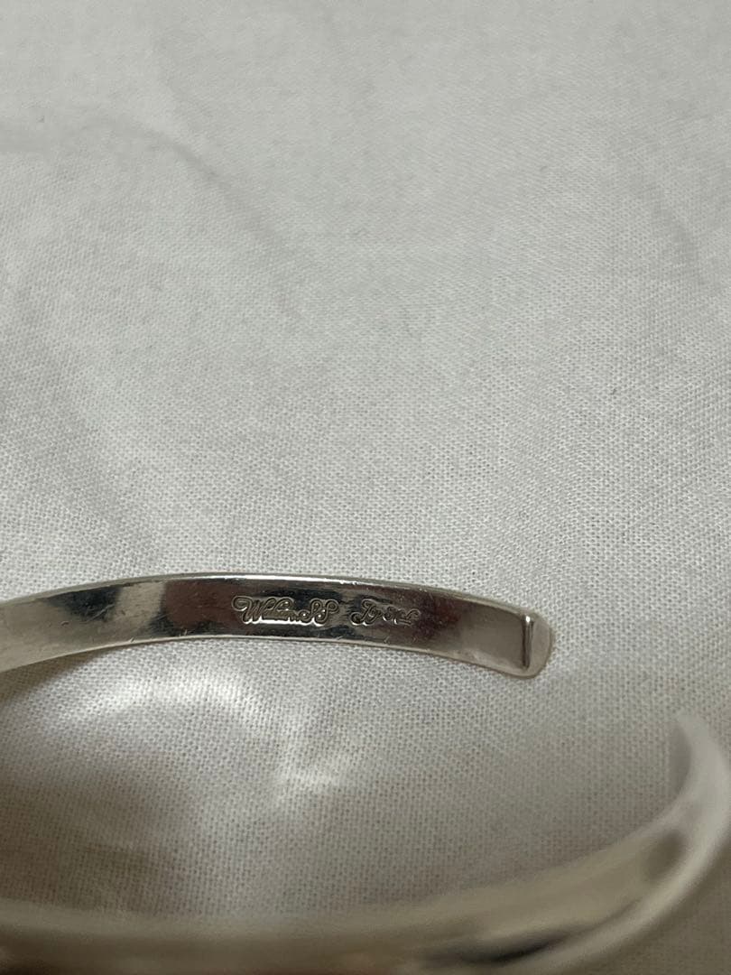 WAKAN SILVER SMITH BN-011 K18マーク付き甲丸バングル