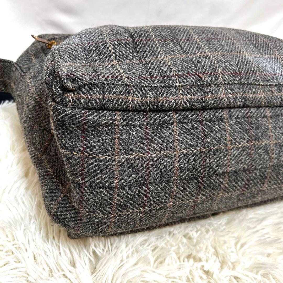 Porter ハリスツイード　ショルダーバッグ　メッセンジャーバッグ　ウール