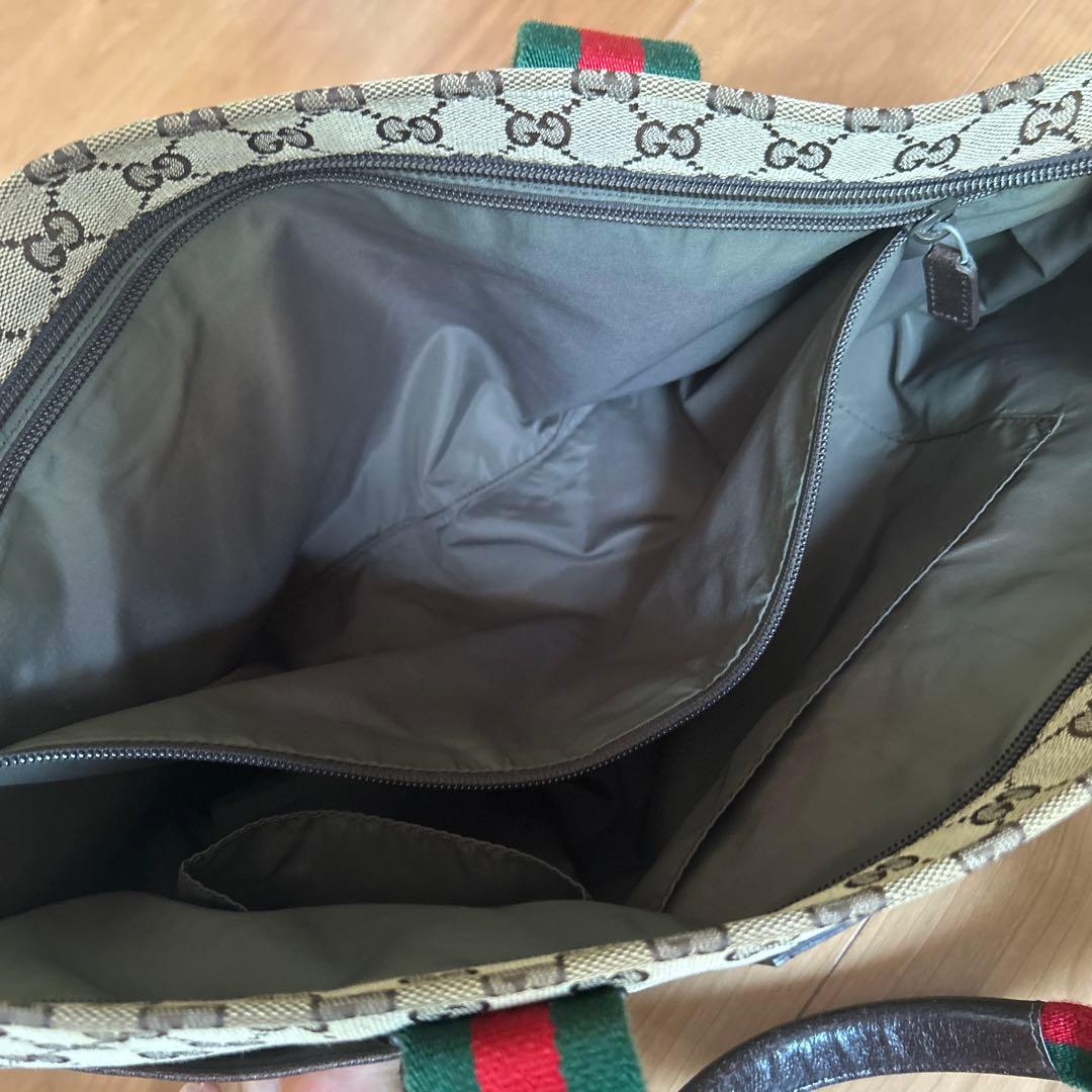 Gucci GGキャンバス　トートバッグ　マザーズバッグ