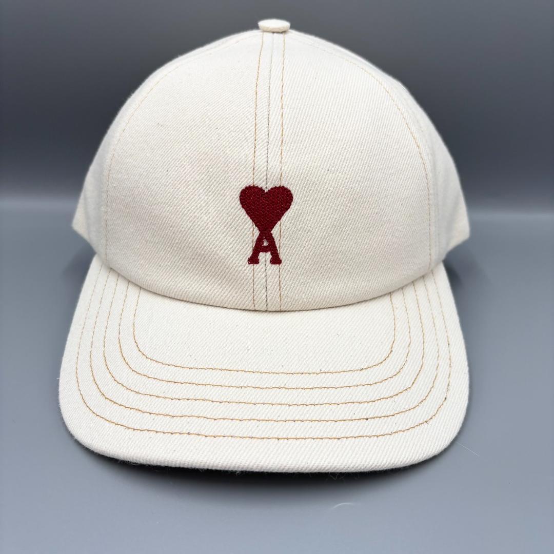 【AMI Paris】 Ami de Coeur エンブロイダリー キャップ