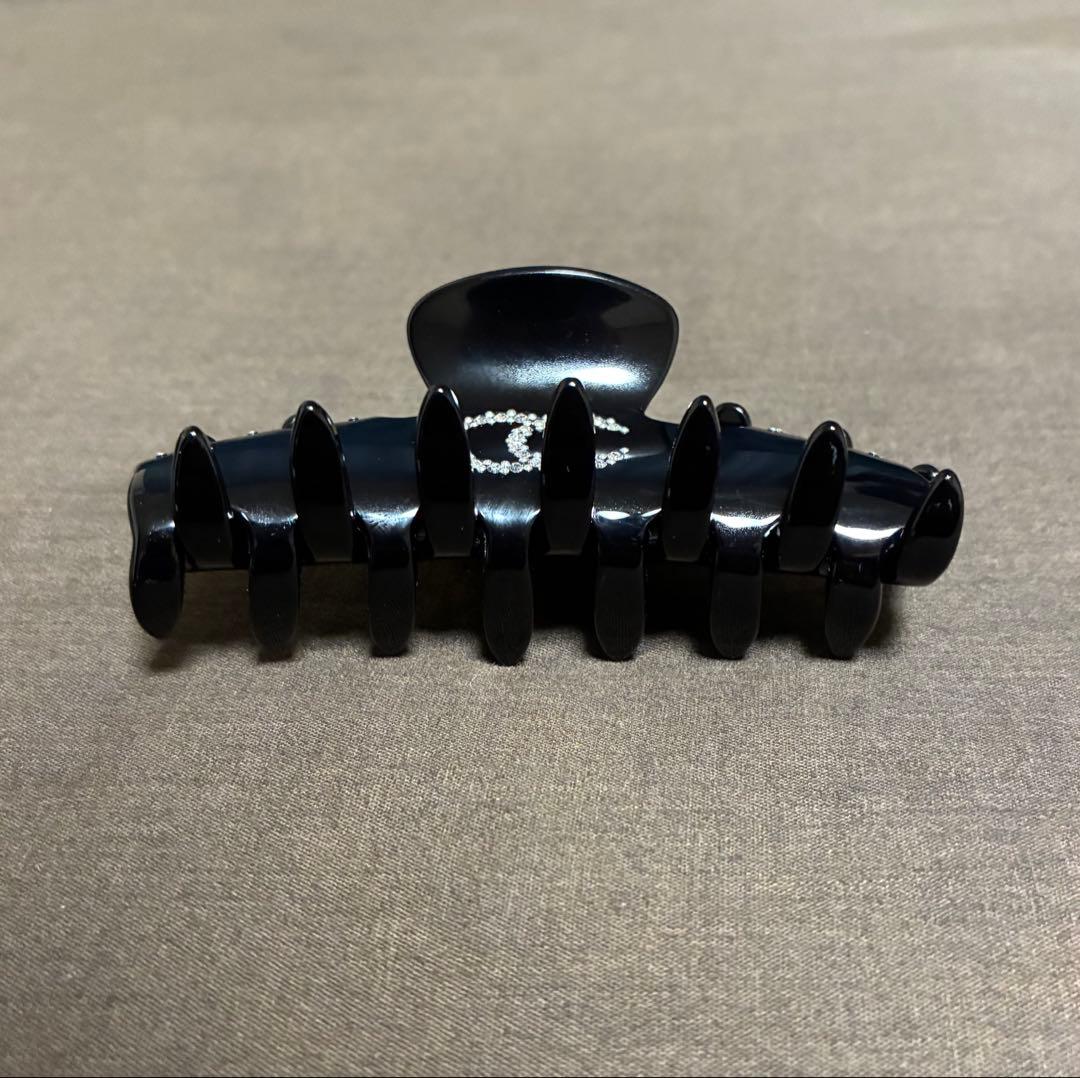 CHANEL シャネル ココマーク ラインストーン ヘアクリップ