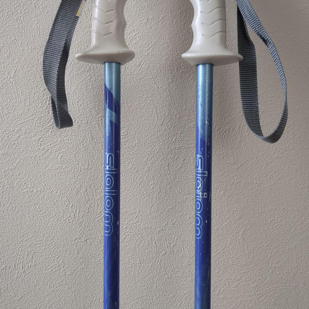 ビンディング付ジュニアスキー・ストック・スキー靴セット