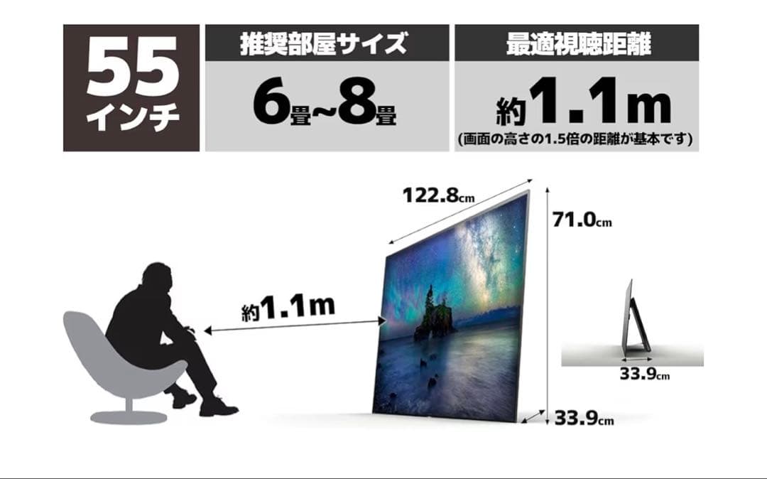 【送料無料】SONY 2017年製 55型 BRAVIA KJ-55A1