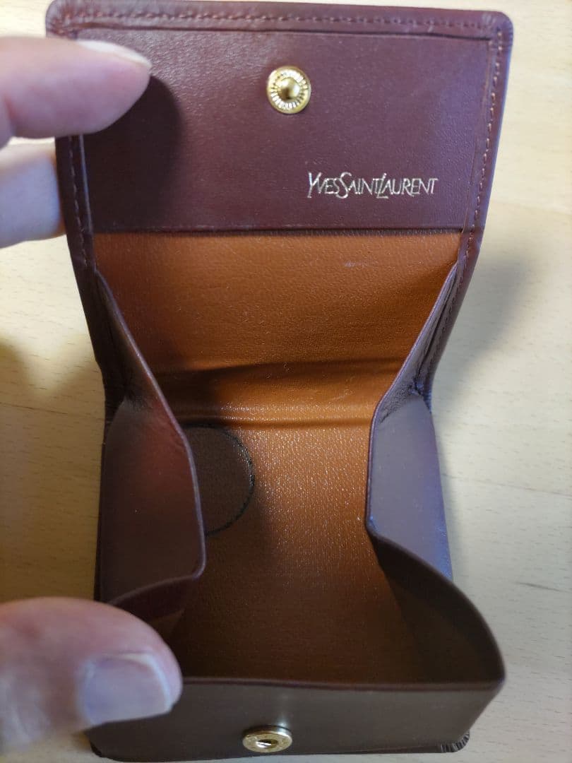 Yves saint Laurent ケース ボルドー 小銭入れ