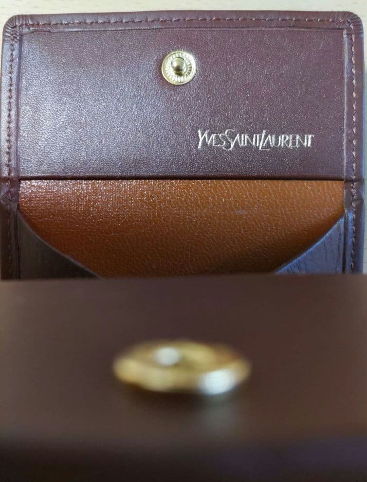 Yves saint Laurent ケース ボルドー 小銭入れ