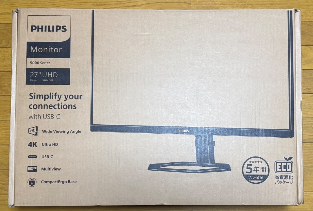 PHILIPS フィリップス 27E1N5900E 27インチ 4K モニター