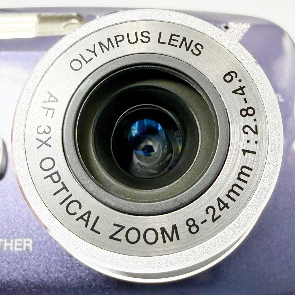 【美品】オリンパス μ DIGITAL 800 ダークブルー コンデジ カメラ