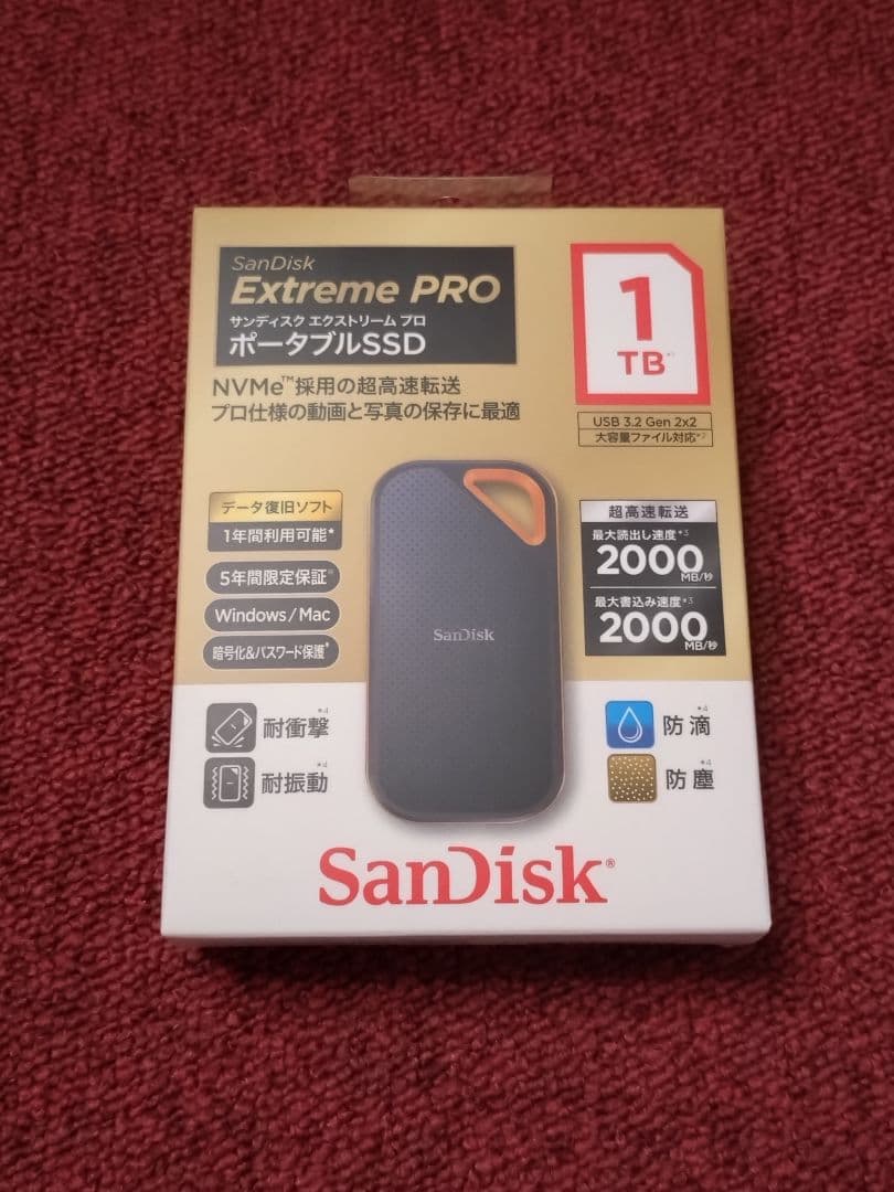 【新品未開封品】SanDisk Extreme PRO 1TB ポータブルSSD
