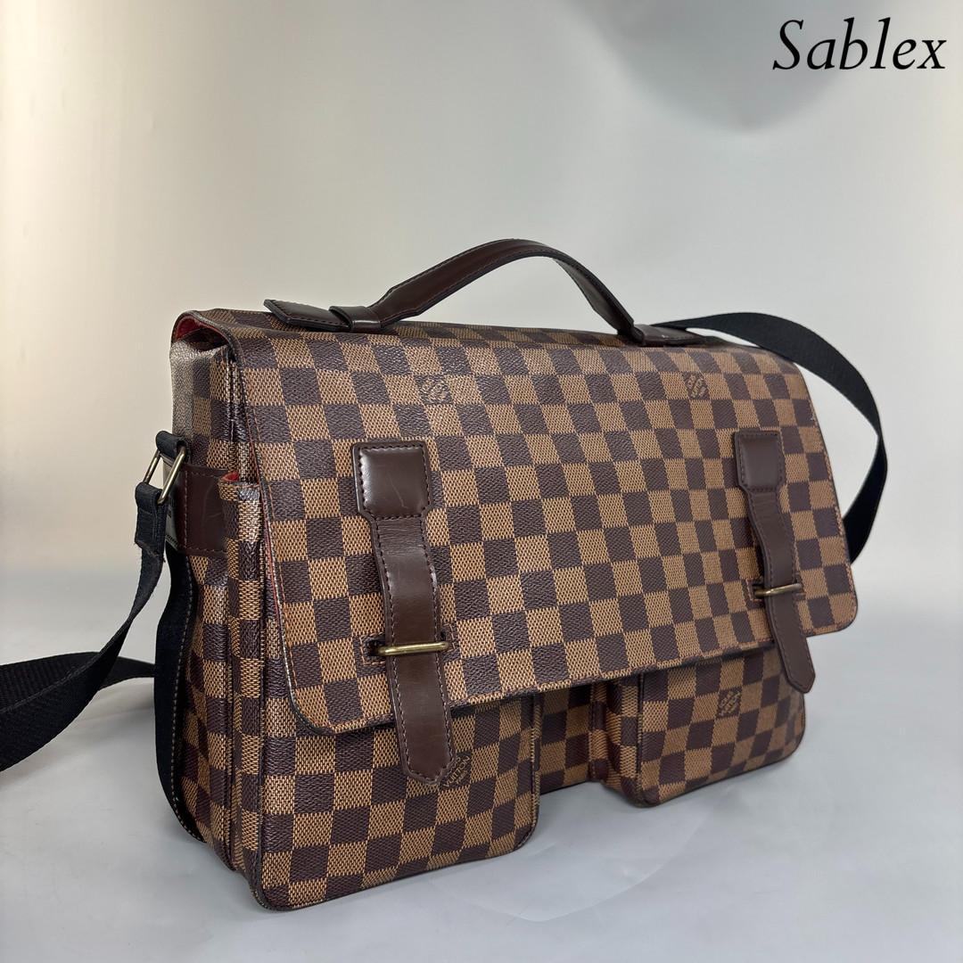 【超極美品】ルイヴィトン ダミエ エベヌ ブロードウェイ N42270 メンズ