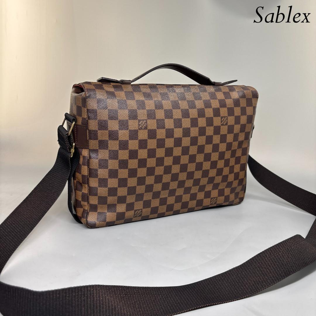 【超極美品】ルイヴィトン ダミエ エベヌ ブロードウェイ N42270 メンズ