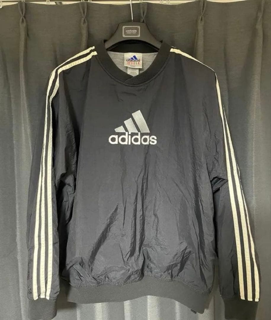 常田大希着用 adidas ナイロンプルオーバー90s 万国旗 King Gnu