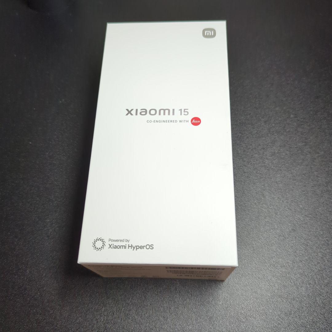 【未使用品】Xiaomi 15 ブラック 国内版 12GB RAM 512GB