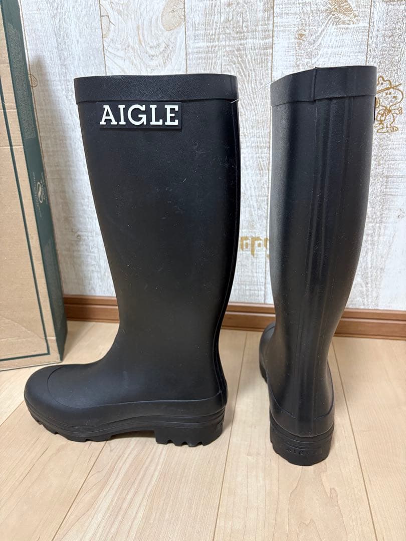25.5〜26㎝☆新品 AIGLEレインブーツ41 エーグルラバーブーツ 長靴