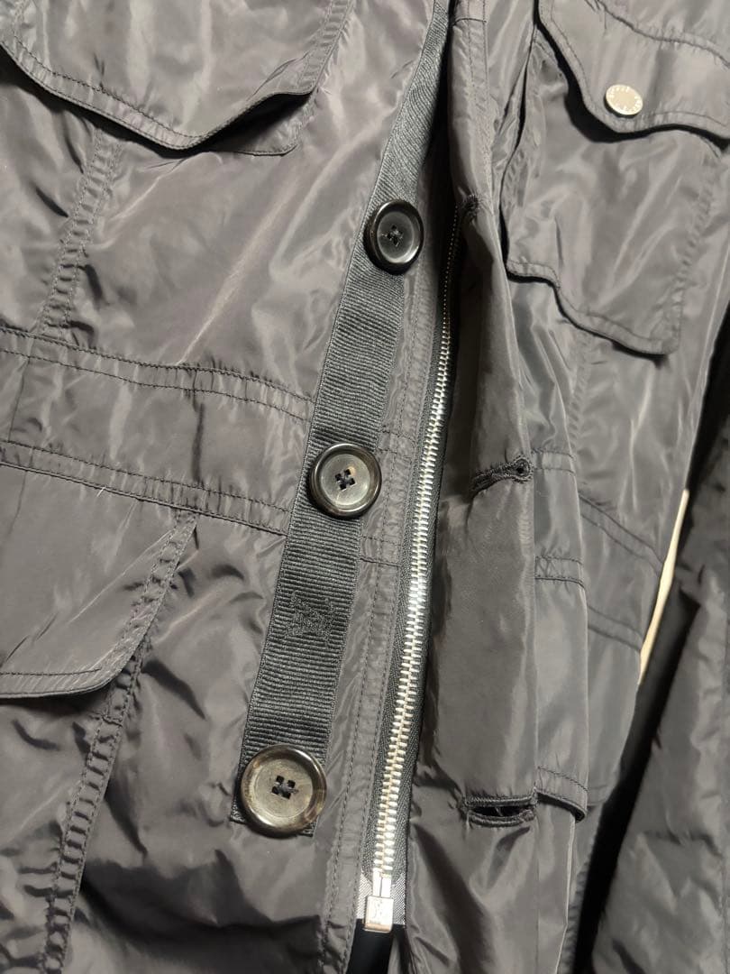 希少Louis Vuitton ダークグレー ミリタリージャケット ルイヴィトン