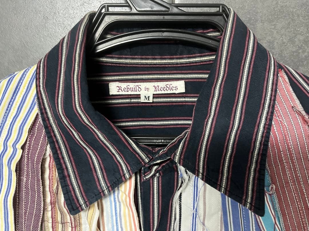 Rebuild by Needlesストライプシャツ