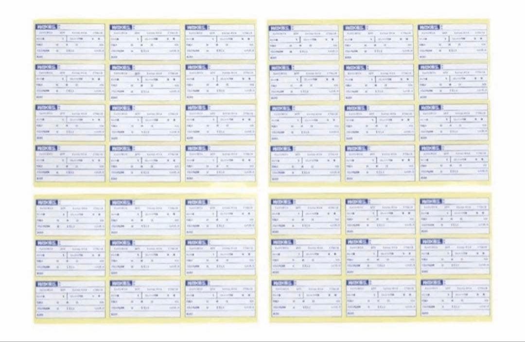 ワコーズオイル交換ステッカー40シート480枚・WAKO'S