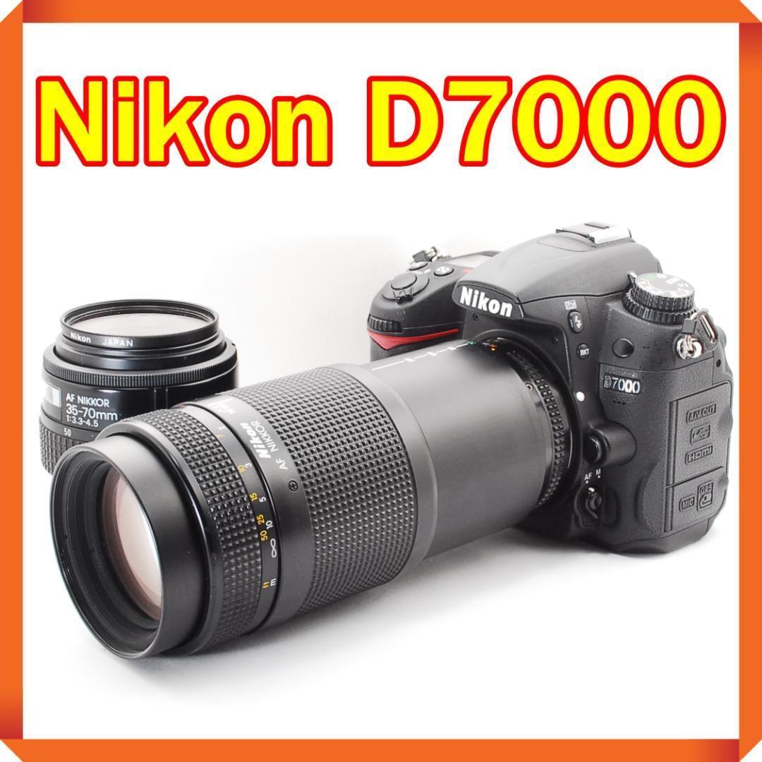 シャッター数6929回で極美品✨ Nikon D7000 ダブルレンズ
