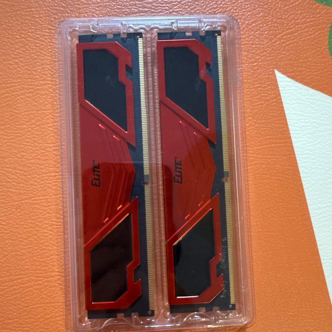 Elite DDR4 メモリー 32GB 赤色 2枚セット
