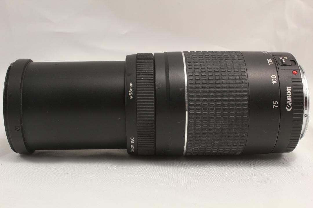 CANON EF 75-300 4-5.6 USM Ⅱ前後キャップ・フィルタ付き