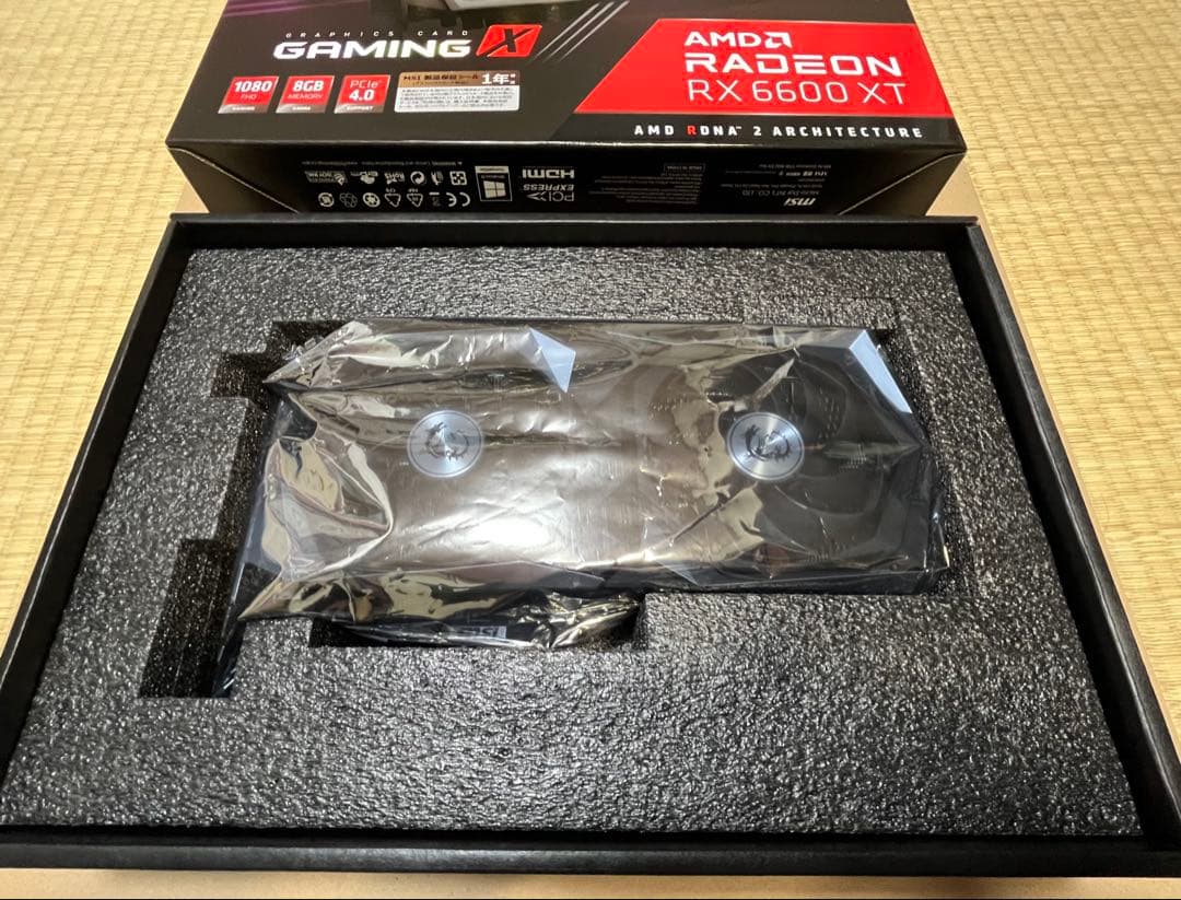 グラフィックボード・グラボ・ビデオカード MSI Radeon RX 6600 XT GAMING X 8G