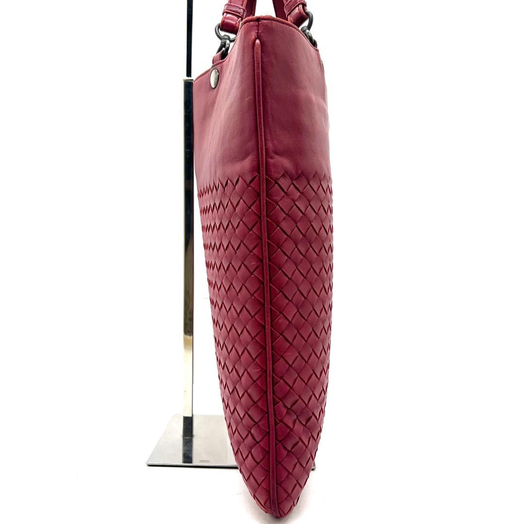 【美品】ボッテガヴェネタ トートバッグ イントレチャート A4収納可