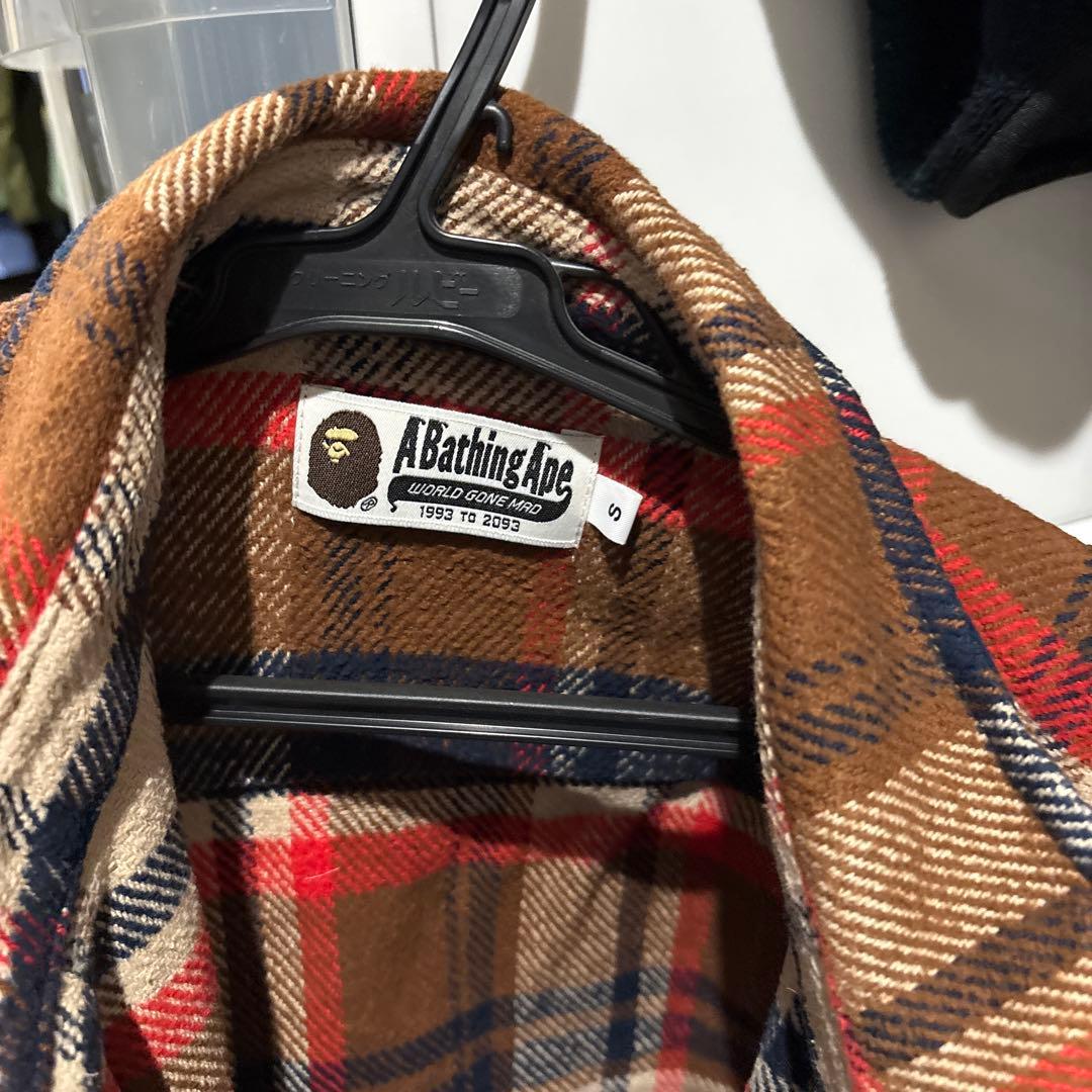 H.T　A Bathing Ape チェック柄ネルシャツ