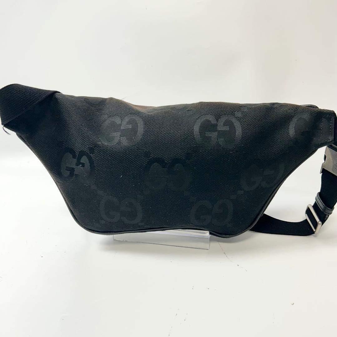 M＆SOUAグッチ　ジャンボGG ウエストバッグ　ボディポーチ　ブラック