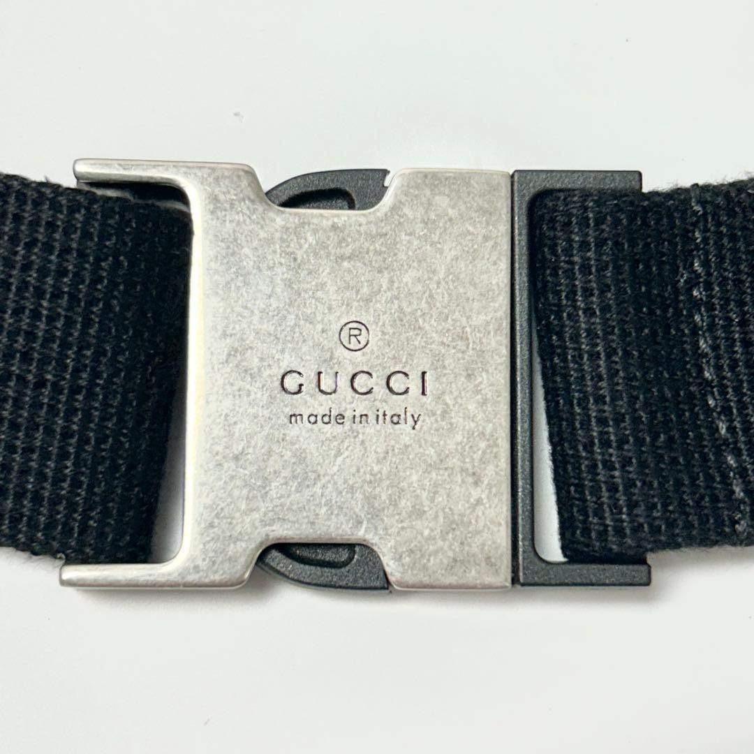 M＆SOUAグッチ　ジャンボGG ウエストバッグ　ボディポーチ　ブラック