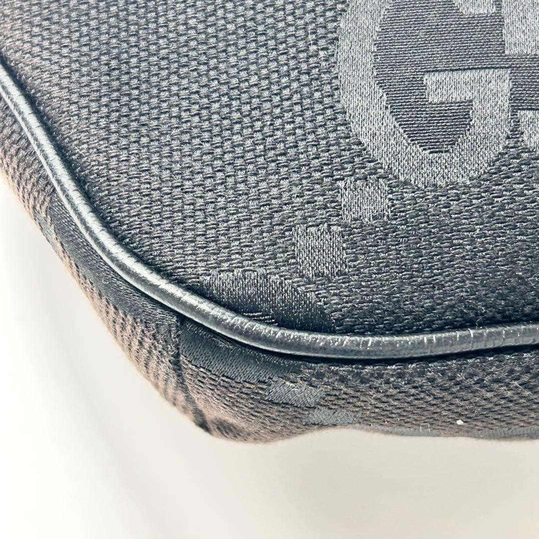 M＆SOUAグッチ　ジャンボGG ウエストバッグ　ボディポーチ　ブラック