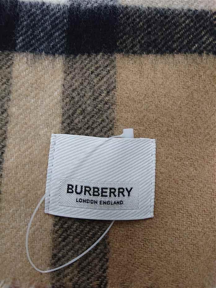 ＆バーバリー チェック柄 カシミヤ100％ ベージュ系 レディース