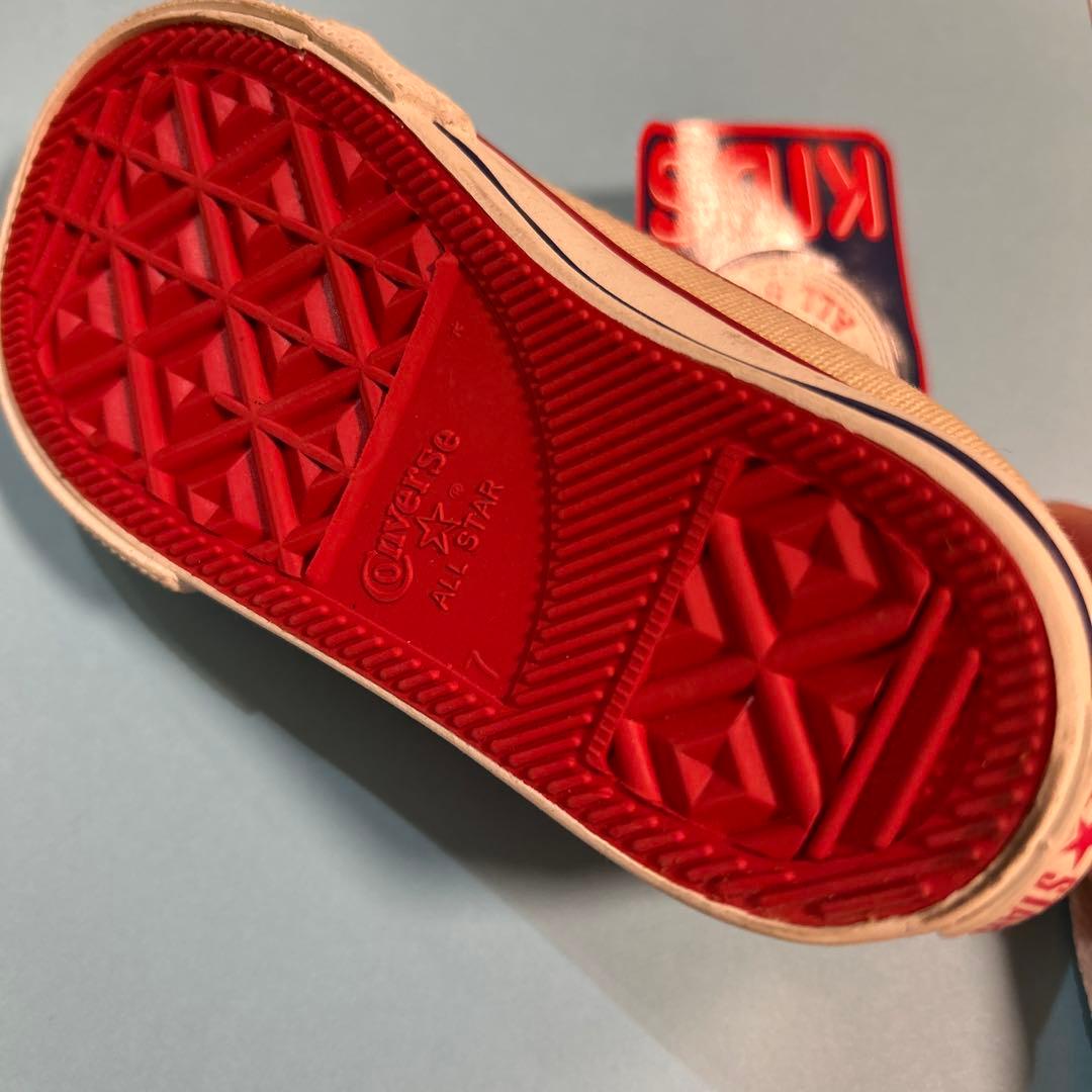 激レア 90s USA製 コンバース　ヴィンテージ キッズスニーカー星条旗柄