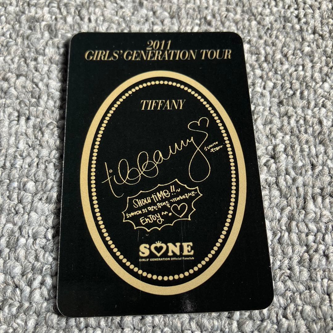 少女時代 ティファニー SONE限定 トレカ　韓国盤　公式　レア　tiffany