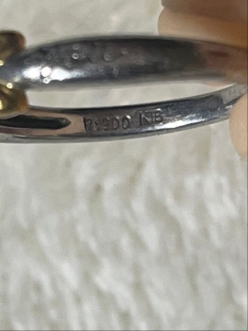 PT900 K18 ダイヤ リング 11号 PT850 ネックレス セット