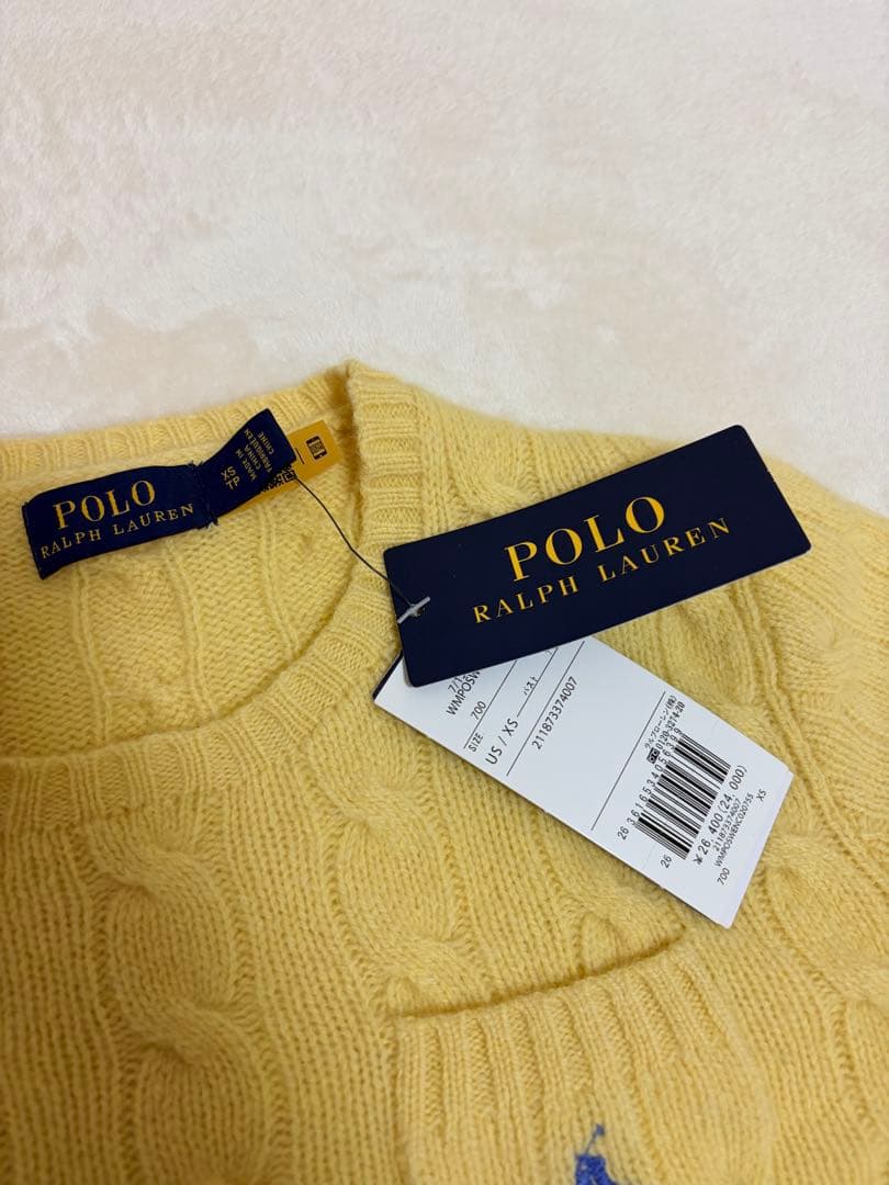 Polo Ralph Lauren 半袖ニット XS ウール、カシミア