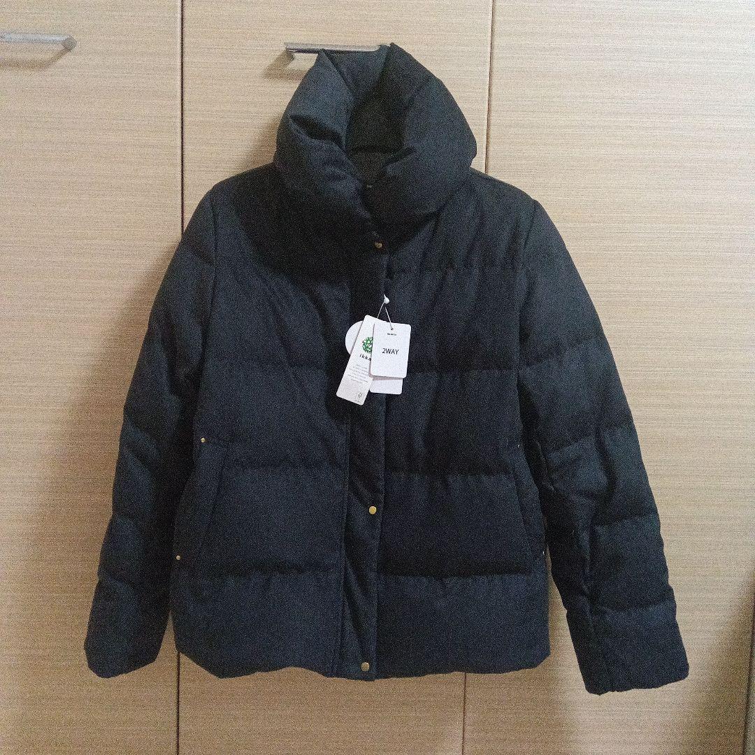 ikka 細コール　2way　洗えるダウン ジャケット