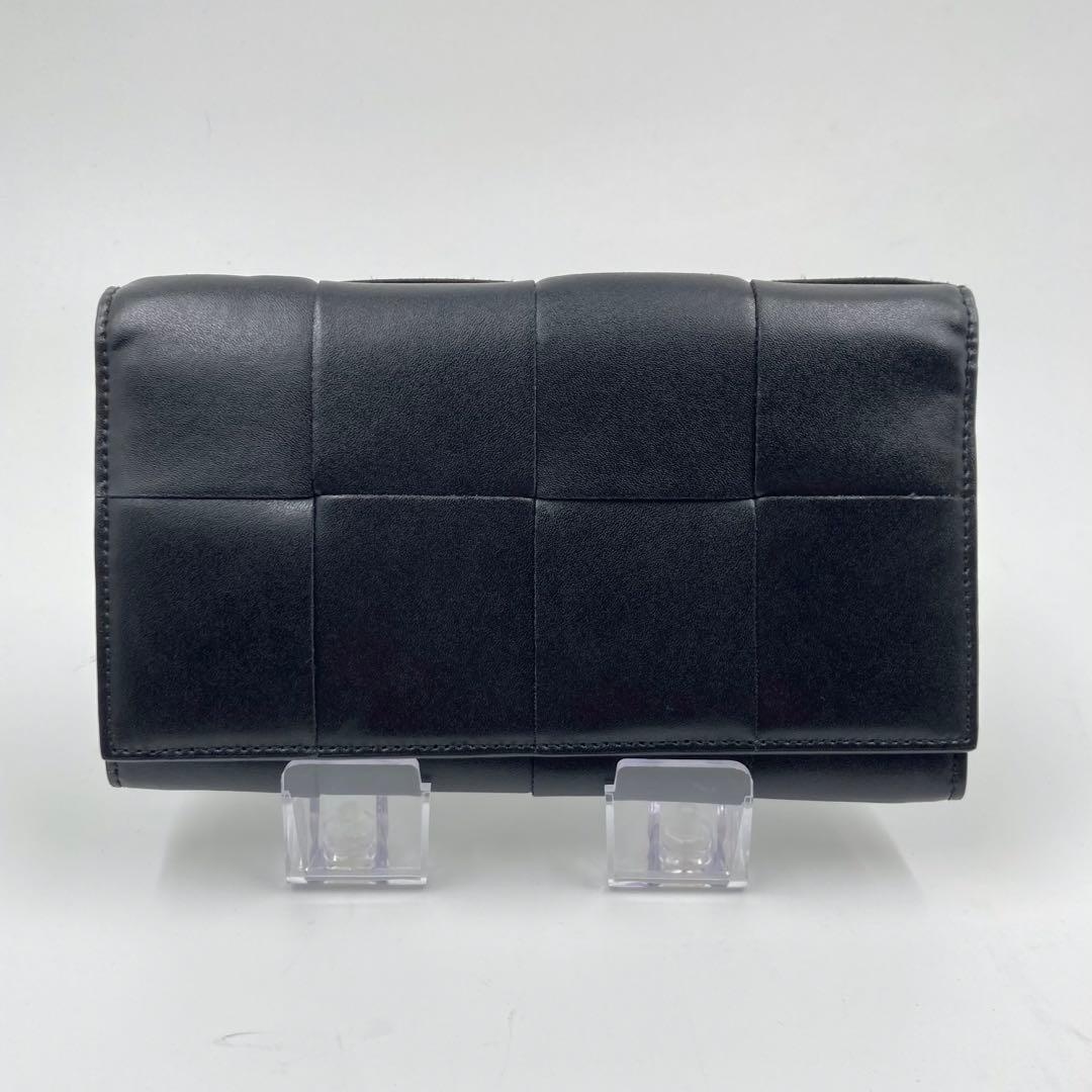 新品未使用BOTTEGA VENETA カセット イントレチャート 長財布 黒