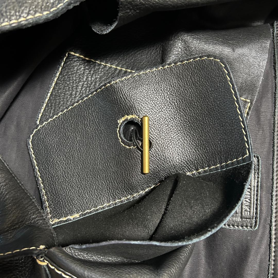 希少00s　アーカイブ　イッセイミヤケ FETE　ビックハンドバック　レザー　黒