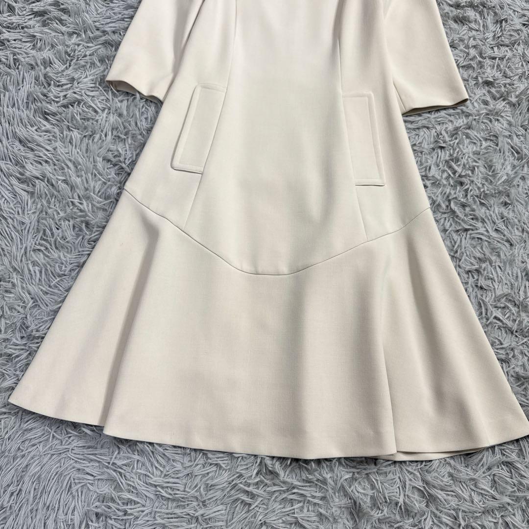 極美品✨フォクシー ハーフスリーブドレス 七分袖 Aラインワンピース フォーマル