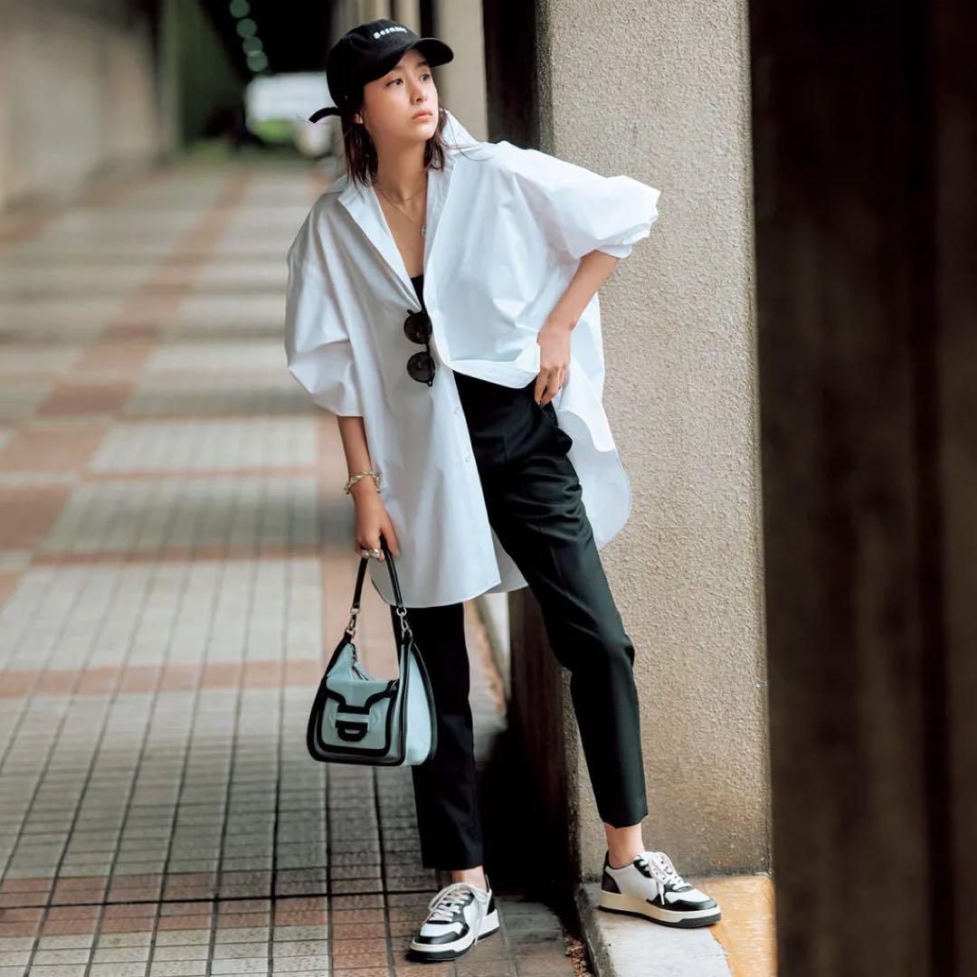 トップス HYKE T/C BIG SHIRT 2024SS