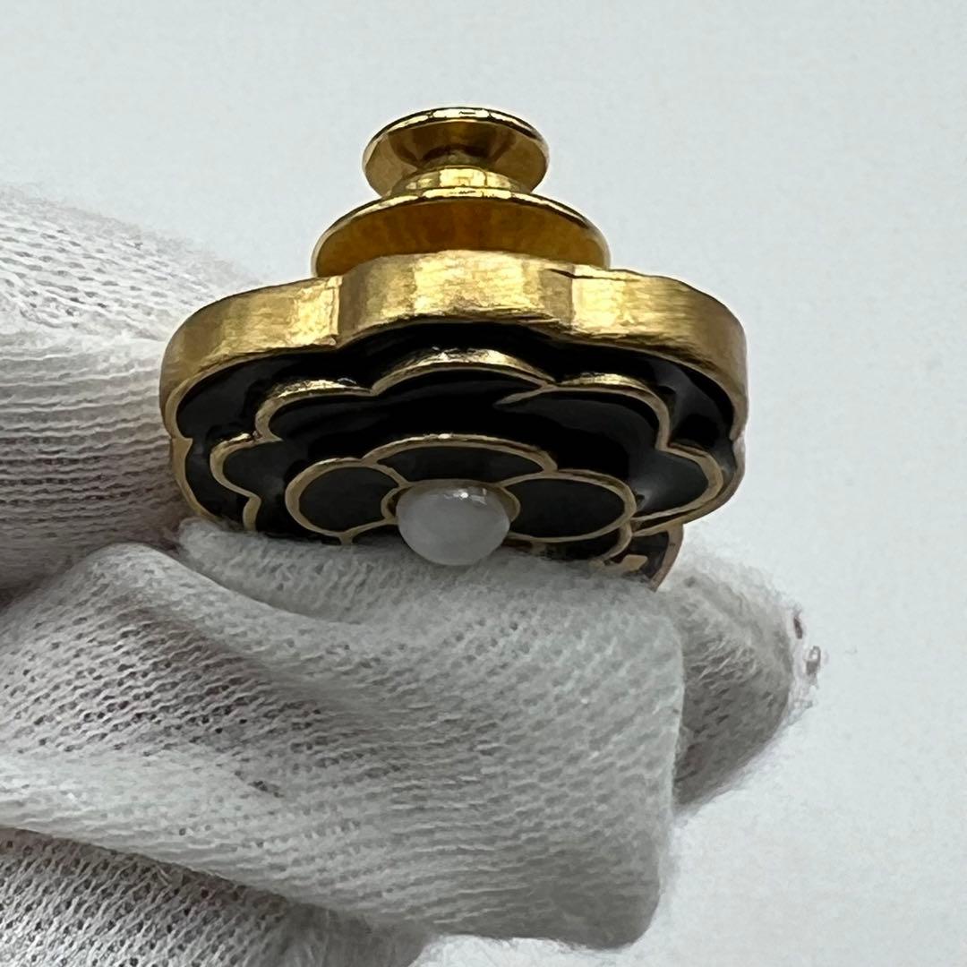 【未使用に近い】シャネル ピンブローチ カメリア パールモチーフ 02A