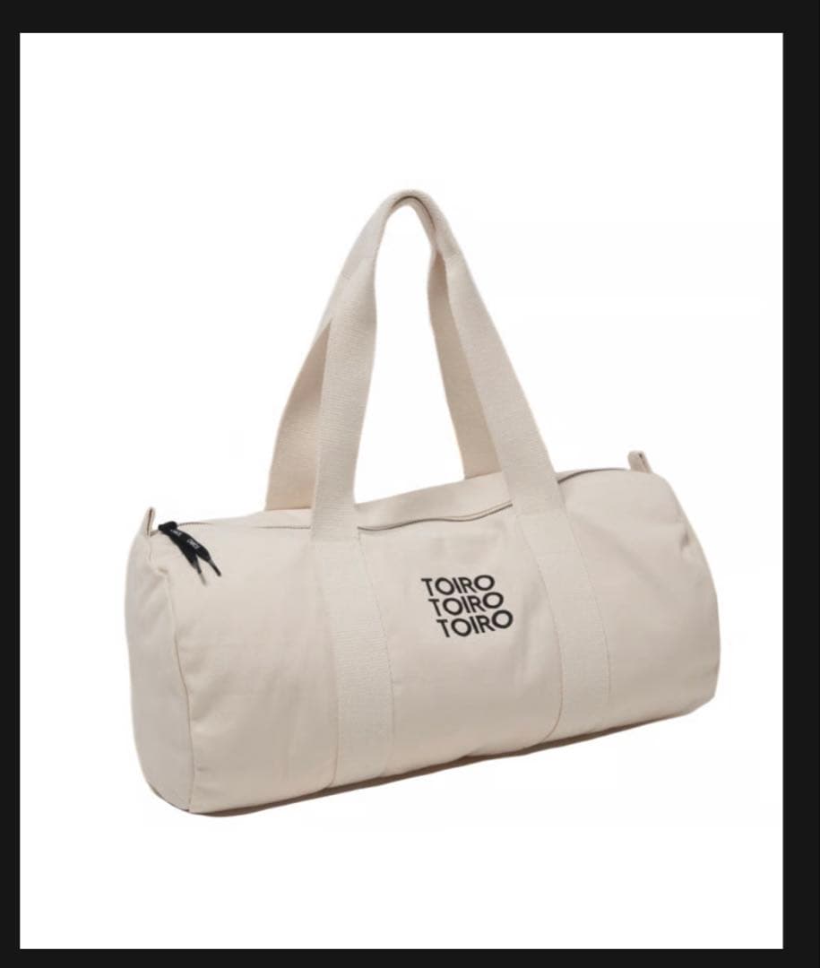 TOIRO ボストンバッグ アイボリー キャンバス