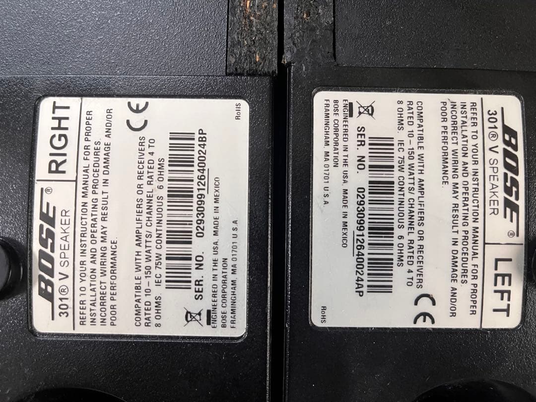 BOSE 301 V スピーカー ブラック