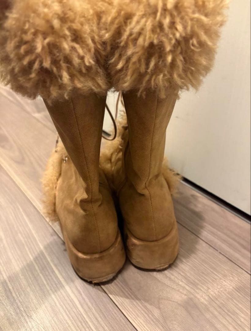 loulouseoul Puffy fur boots beige ブーツ
