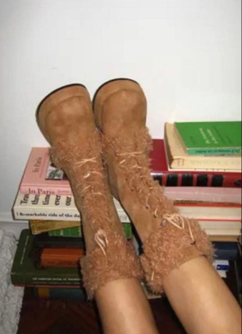 loulouseoul Puffy fur boots beige ブーツ