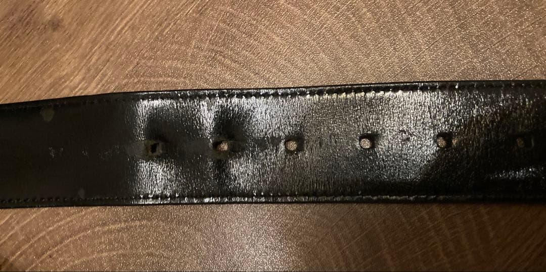 値下げ　ブルガリ　ベルト　黒　中古　希少　BVLGARI レア